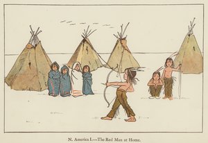 North America, the Red Man at home by Edith Farmiloe