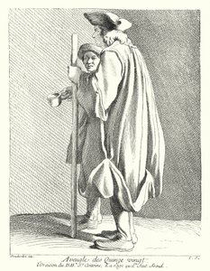Blind Man from the Quinze-Vingts Hospital by Edmé (after) Bouchardon