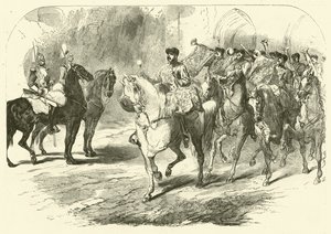 Band of the Horse Guards (engraving) by Edmond (after) Morin