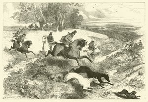Hare Coursing in England by Edmond (after) Morin