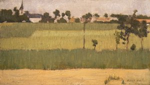 The Outskirts of a Village by Edmond François Aman Jean