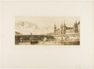 Pont-au-Change, Paris by Edmond Gosselin