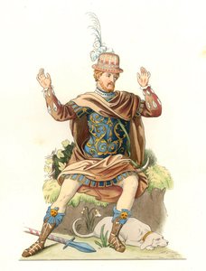 French Gentleman Wearing an Antique Costume
