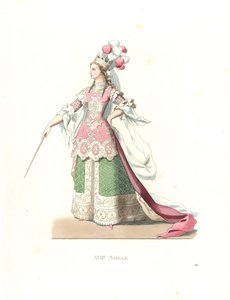 French Woman in Ballet Costume by Edmond Lechevallier Chevignard