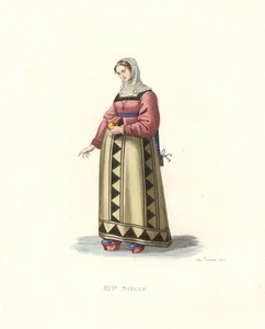 Woman of Burgos, Spain by Edmond Lechevallier Chevignard
