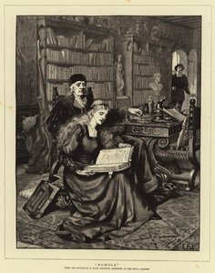 Romola (engraving) by Edmund Blair (after) Leighton