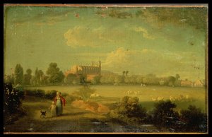 View of Eton From The Playing Fields by Edmund Bristow