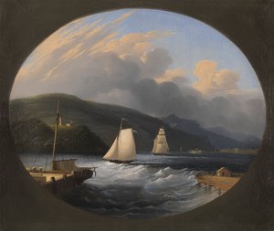Cornwall Landing, Hudson River, 1851 by Edmund C. Coates