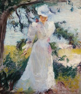 My Wife, Emeline, in a Garden