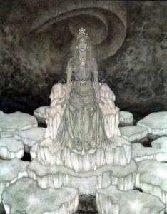 The Snow Queen in Majesty by Edmund Dulac