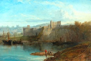 Chepstow Castle On The Wye, 1872 by Edmund John Niemann