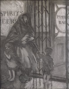 The tavern door, Bibbys Annual by Edmund Joseph (after) Sullivan