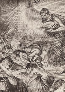William Shakespeare: The Life of Timon of Athens, Act III, Scene 6 by Edmund Joseph (after) Sullivan