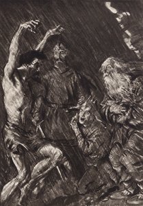 William Shakespeare: The Tragedy of King Lear, Act III, Scene 4 by Edmund Joseph (after) Sullivan
