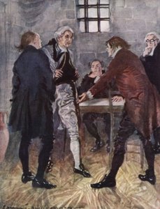 Illustration for The Vicar of Wakefield by Oliver Goldsmith by Edmund Joseph Sullivan