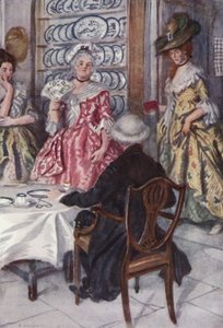 Illustration for The Vicar of Wakefield by Oliver Goldsmith by Edmund Joseph Sullivan