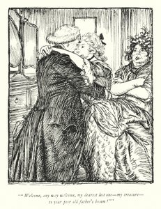 Illustration for The Vicar of Wakefield by Oliver Goldsmith by Edmund Joseph Sullivan