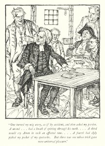 Illustration for The Vicar of Wakefield by Oliver Goldsmith by Edmund Joseph Sullivan