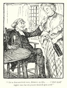 Illustration for The Vicar of Wakefield by Oliver Goldsmith by Edmund Joseph Sullivan