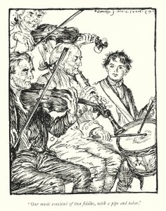 Illustration for The Vicar of Wakefield by Oliver Goldsmith by Edmund Joseph Sullivan