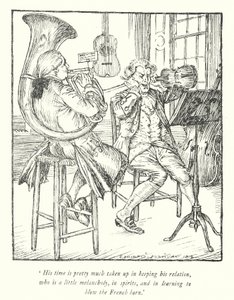 Illustration for The Vicar of Wakefield by Oliver Goldsmith by Edmund Joseph Sullivan