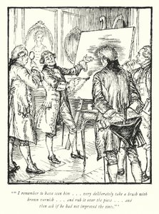 Illustration for The Vicar of Wakefield by Oliver Goldsmith by Edmund Joseph Sullivan