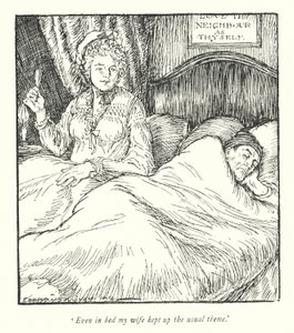 Illustration for The Vicar of Wakefield by Oliver Goldsmith by Edmund Joseph Sullivan