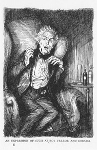 Scene from The Strange Case of Dr Jekyll and Mr Hyde by Robert Louis Stevenson by Edmund Joseph Sullivan