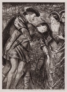The Two Gentlemen of Verona, Act V, Scene 4 by Edmund Joseph Sullivan