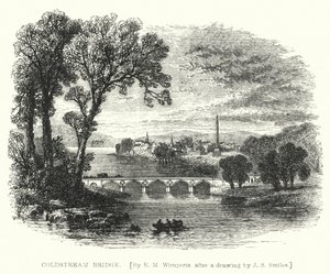 Coldstream Bridge by Edmund Morison (after) Wimperis