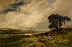 Landscape with Sheep by Edmund Morison Wimperis