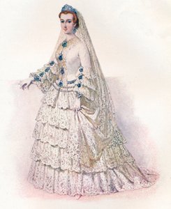 The Empress Eugenie in Her Bridal Dress