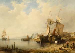 Ebb Tide: Dundee from Broughty Ferry by Edmund Thornton Crawford