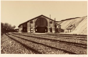 Gare de Longueau, 1855 by Edouard Denis Baldus