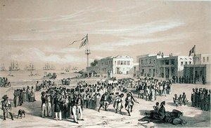 Government Square, Goree Island, Senegal by Edouard Auguste Nousveaux
