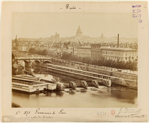 View of the Louvre, Paris, c.1865-1900 by Edouard Dontenville