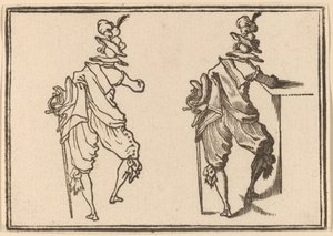 Man with Sword by Edouard Eckman after Jacques Callot