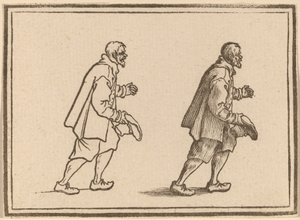 Peasant with Hat in Hand by Edouard Eckman after Jacques Callot