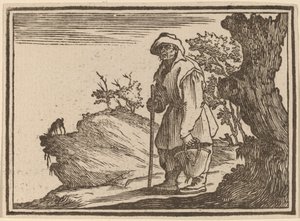 Peasant with Sack by Edouard Eckman after Jacques Callot