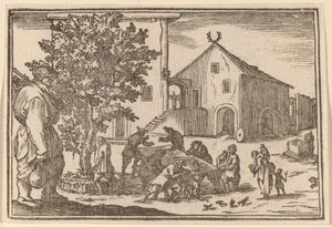Tavern by Edouard Eckman after Jacques Callot