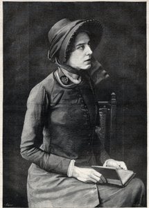 Miss Kate Booth, Marshal of the Salvation Army (Engraving by Navellier in The Illustrous Diary, 1891)