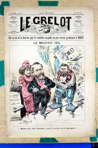 Cover of Le Grelot, Satirical in Colors by Edouard Guillaumin Pepin