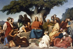 Sermon of Jesus Christ on the Mount by Edouard Louis Dubufe