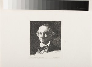 Charles Baudelaire, Full Face III by Édouard Manet