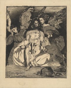 Dead Christ with Angels