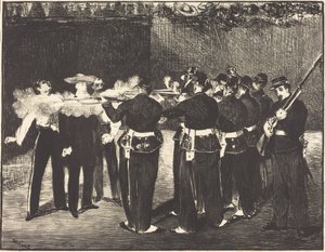 Death of Maximilian at Queretaro by Édouard Manet