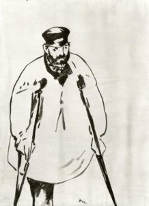 A Man on Crutches