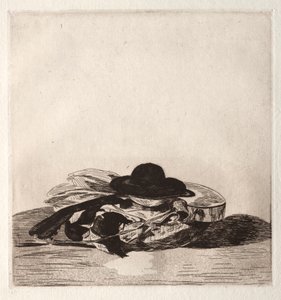 Frontispiece for an Edition of Etchings: Hat and Guitar