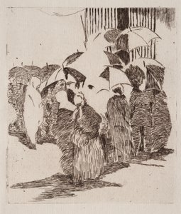 The Queue in Front of the Butcher Shop
