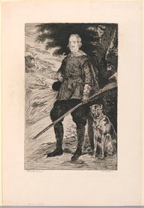 Portrait of Philip IV, King of Spain, after Diego Velazquez by Édouard Manet